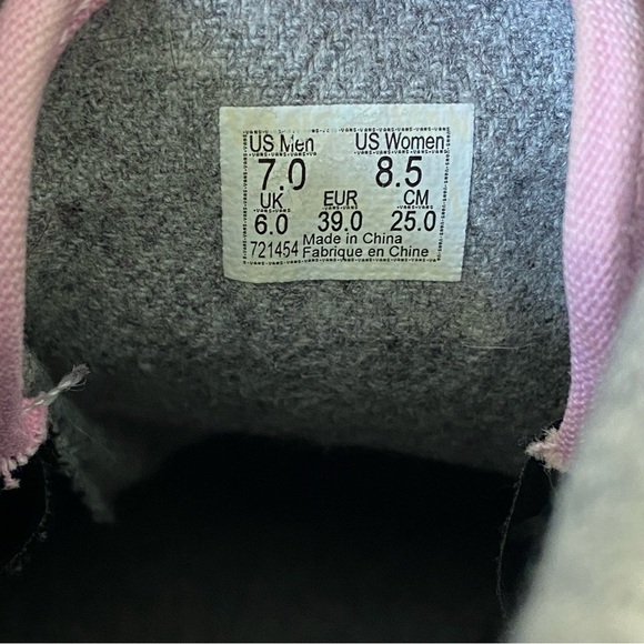 Vans Sk8 HI Pro Classics Black Pink Leather Gum Skate Shoes Unisex 7 / 8.5 - Picture 8 of 8